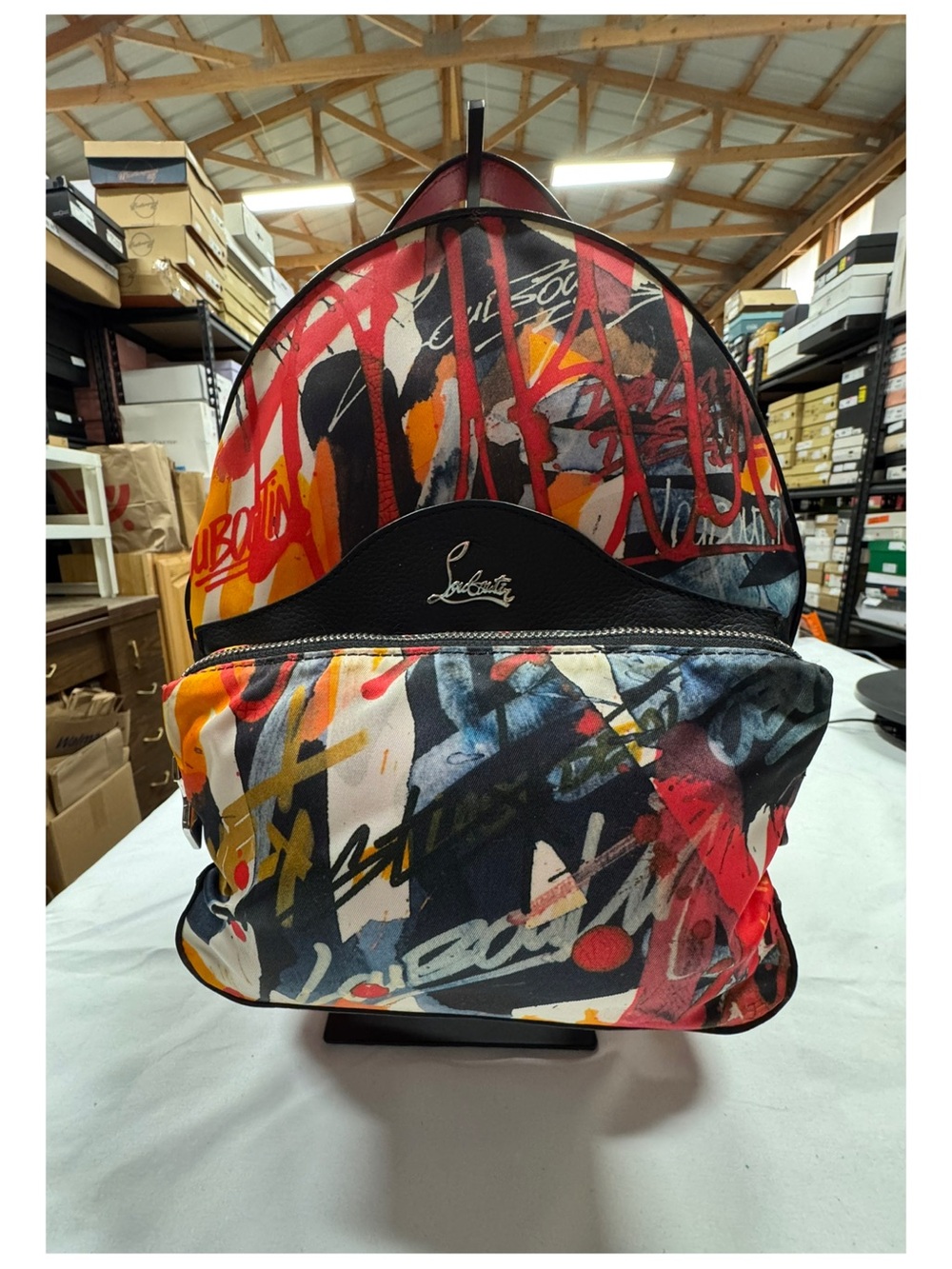 Christian Louboutin Graffiti Print Backpack